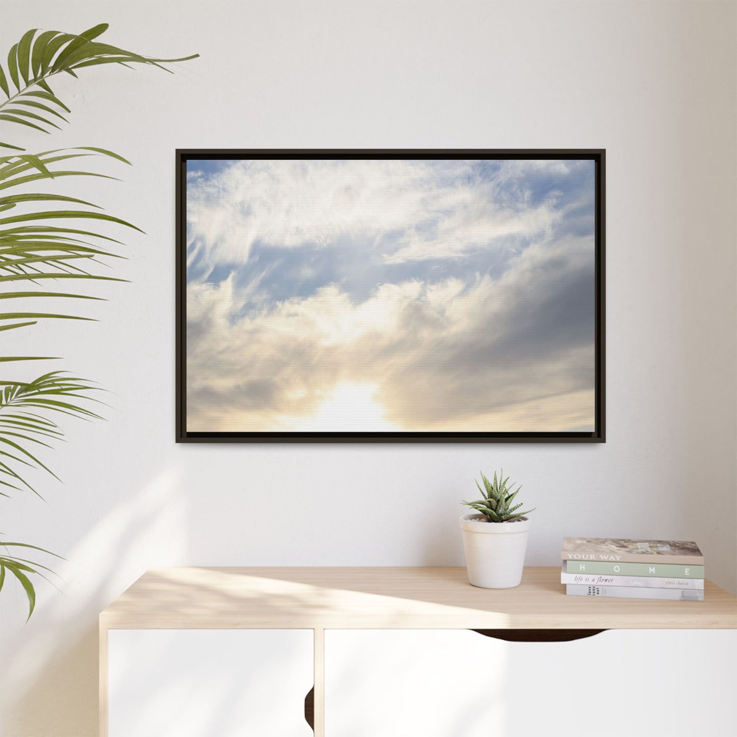 Sky's Ethereal Whisper - Unique Stretched Canvas Wall Art - Art By Earth