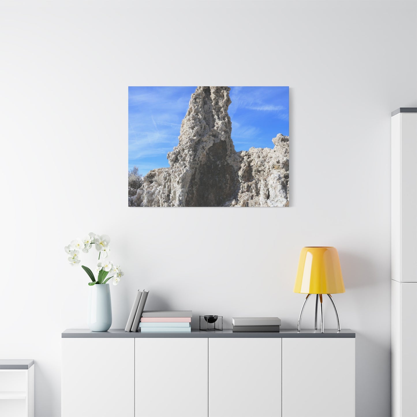 Towering Limestone Sentinels - Unique Frameless Canvas Wall Art