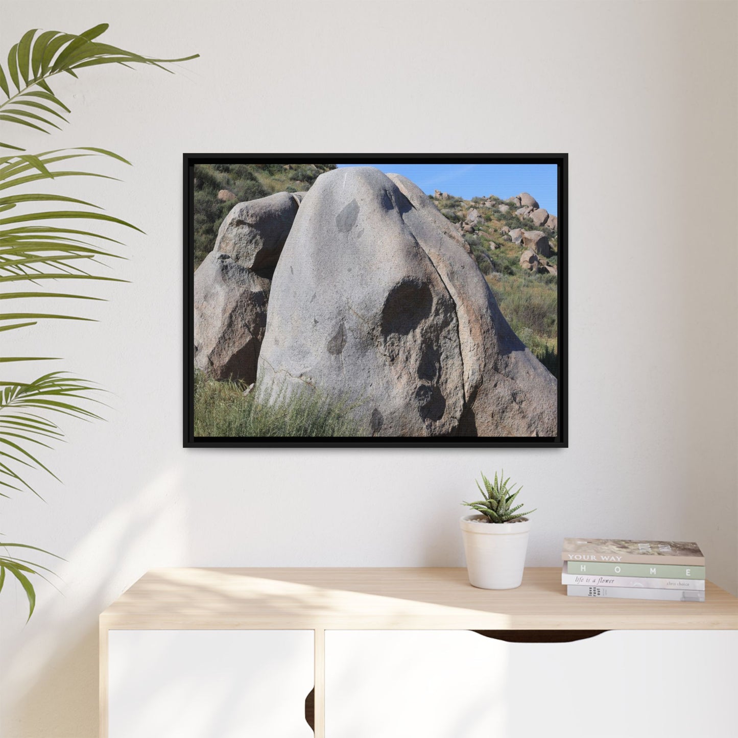 Skull Rock Desert - Unique Stretched Canvas Wall Art - Art By Earth