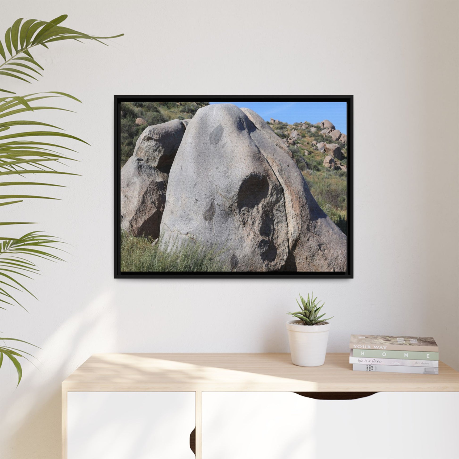 Skull Rock Desert - Unique Stretched Canvas Wall Art - Art By Earth