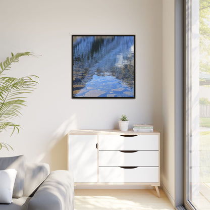 Reflected Stones - Unique Stretched Canvas Wall Art