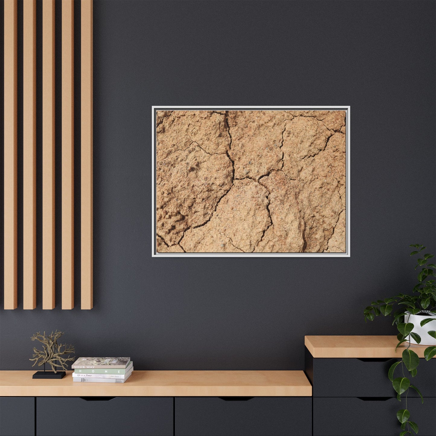 Parched Land - Unique Stretched Canvas Wall Art - Art By Earth