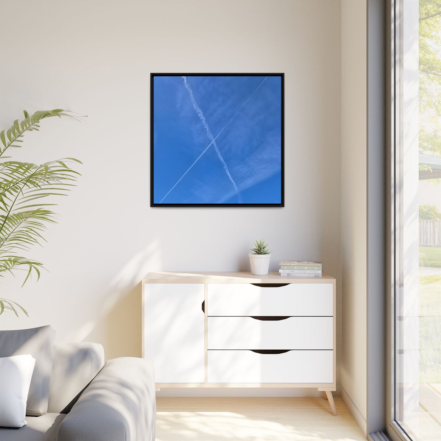 Sky Crossroads - Unique Stretched Canvas Wall Art - Art By Earth