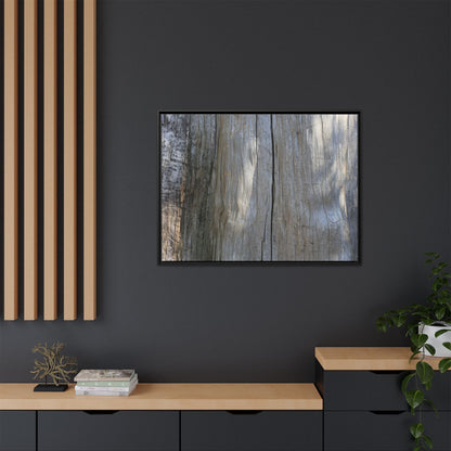 Weathered Wood Surface - Unique Stretched Canvas Wall Art