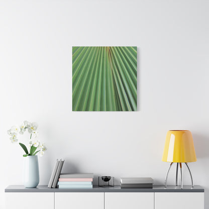 Fan of Green - Unique Frameless Canvas Wall Art - Art By Earth