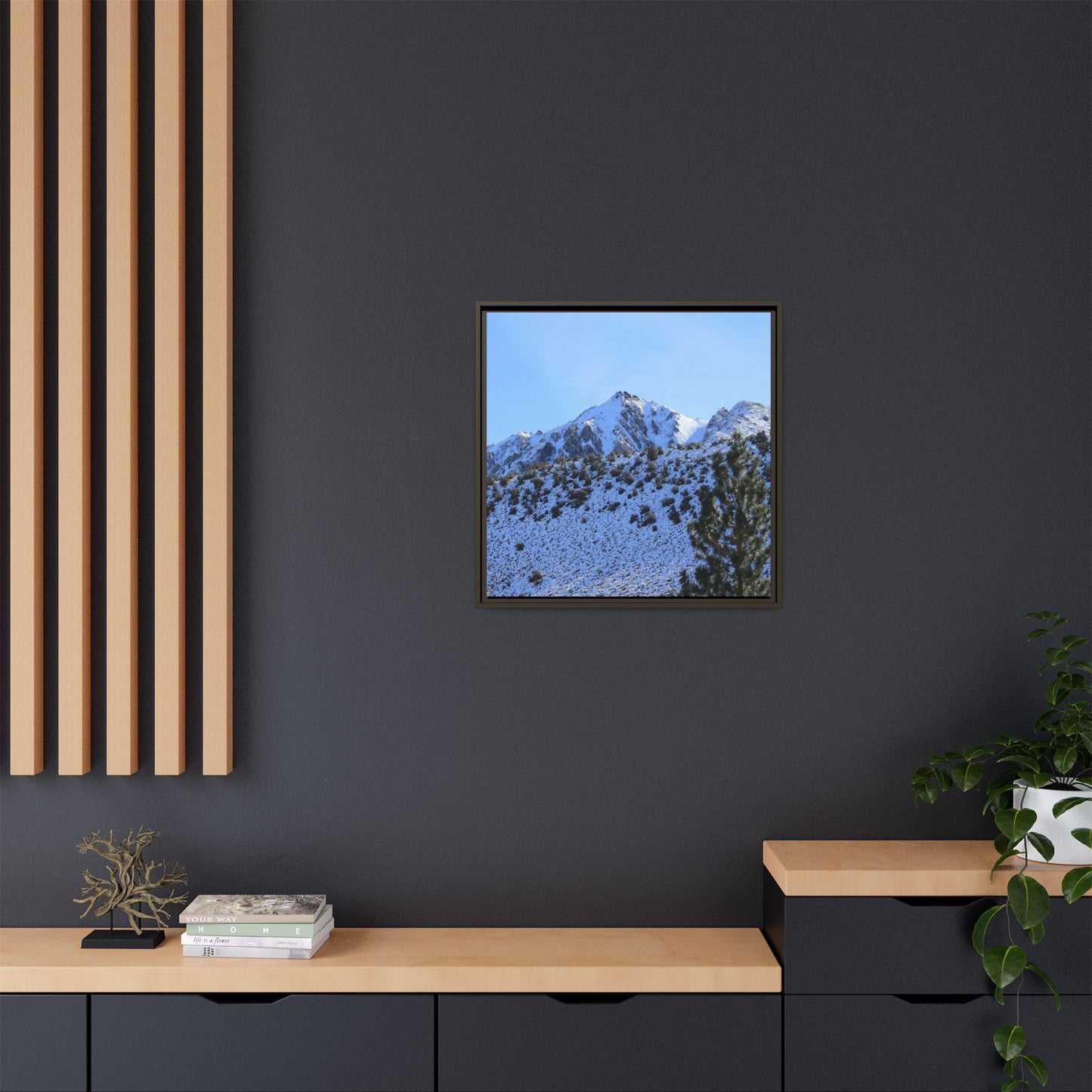 Snow's Embrace - Unique Stretched Canvas Wall Art