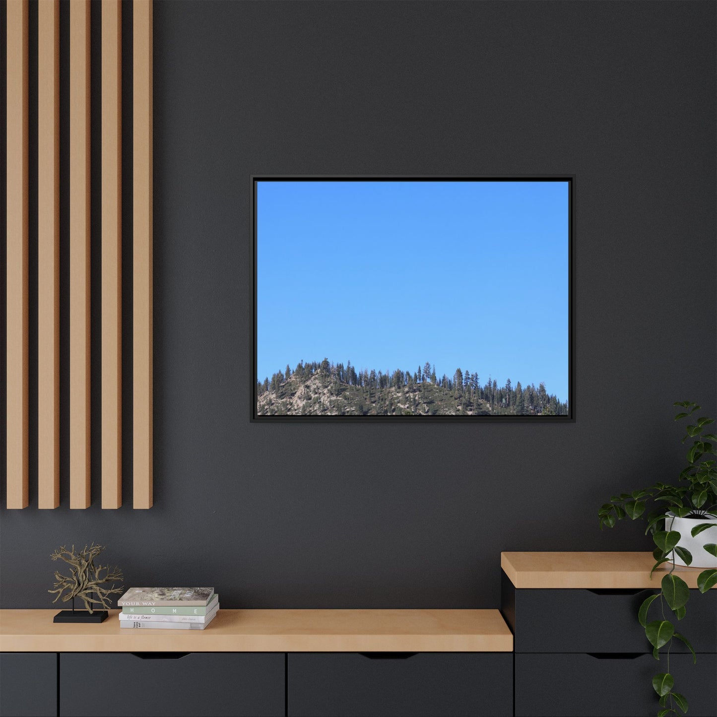 Blue Silence - Unique Stretched Canvas Wall Art