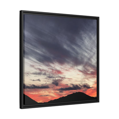Fiery Sky at Dusk - Unique Stretched Canvas Wall Art - Art By Earth