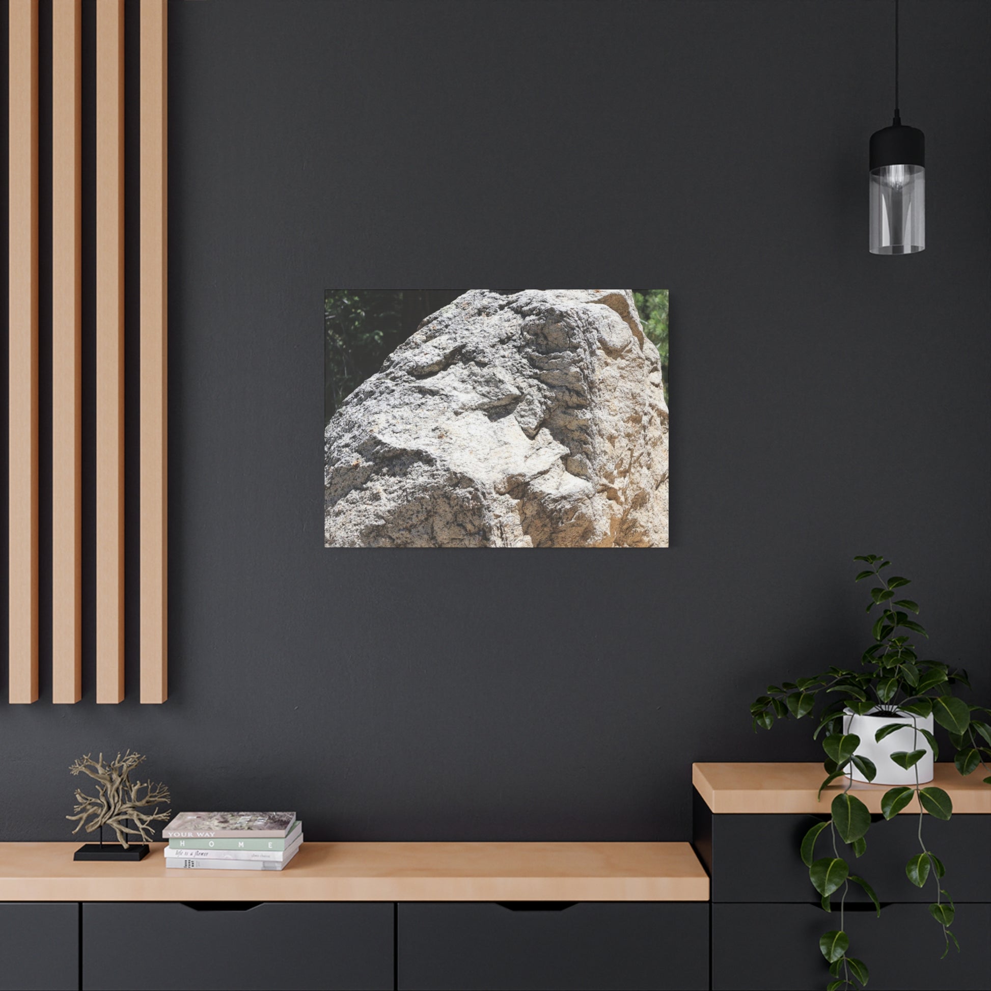 Stone of Solitude - Unique Frameless Canvas Wall Art - Art By Earth