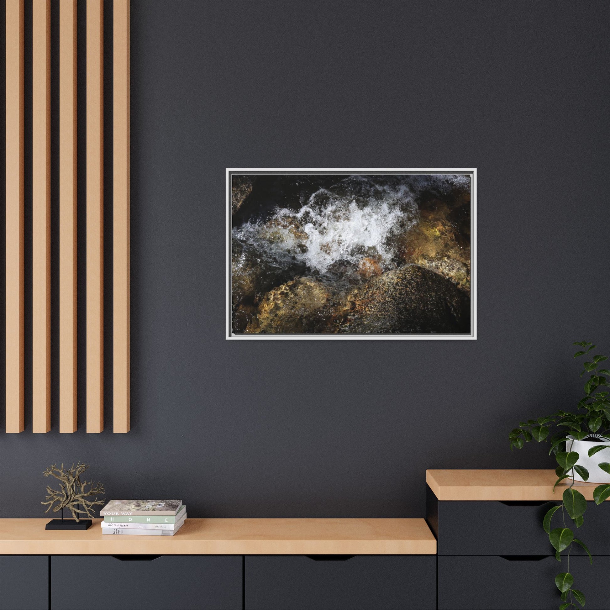 Cascading Momentum - Unique Stretched Canvas Wall Art - Art By Earth