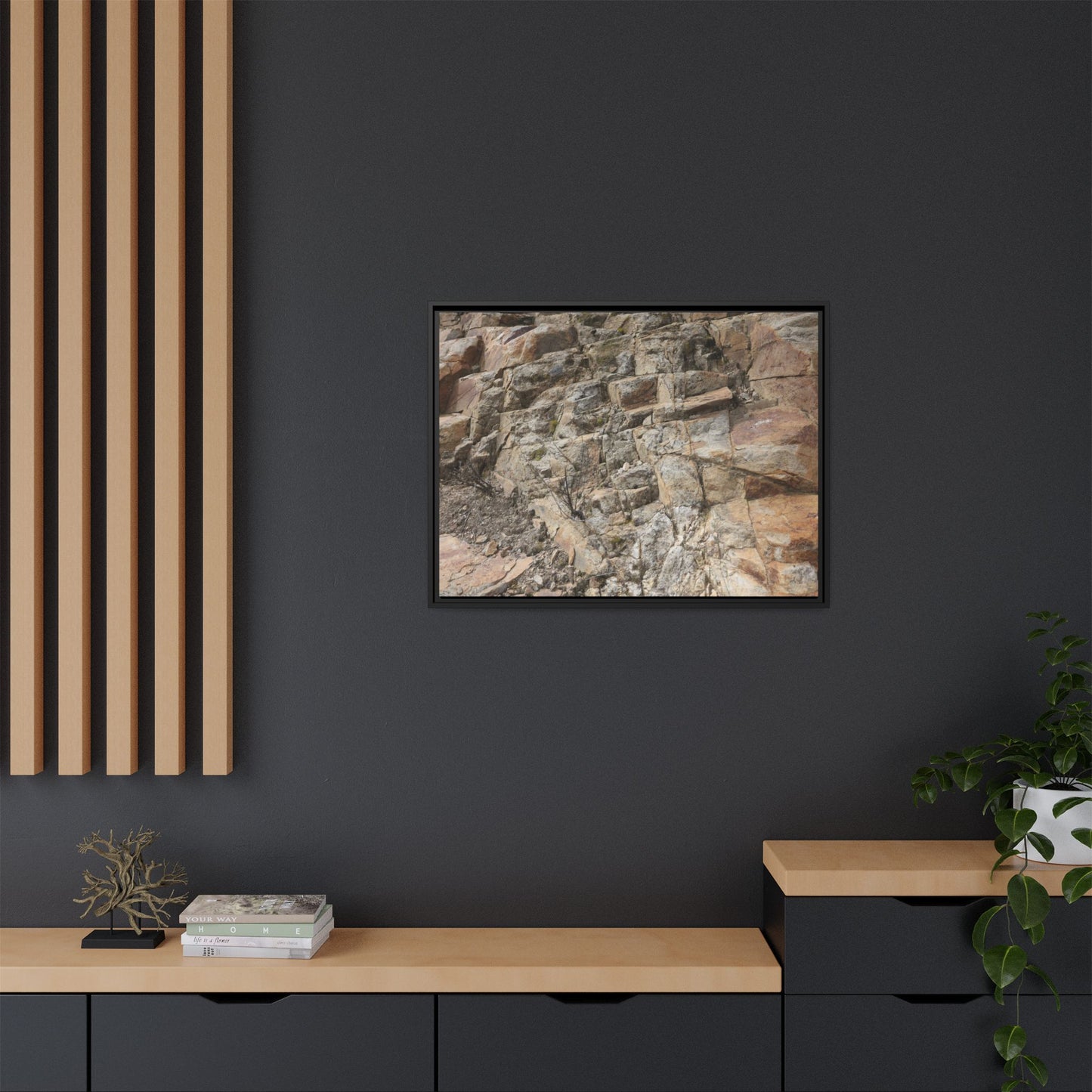 Stone's Silent Story - Unique Stretched Canvas Wall Art - Art By Earth