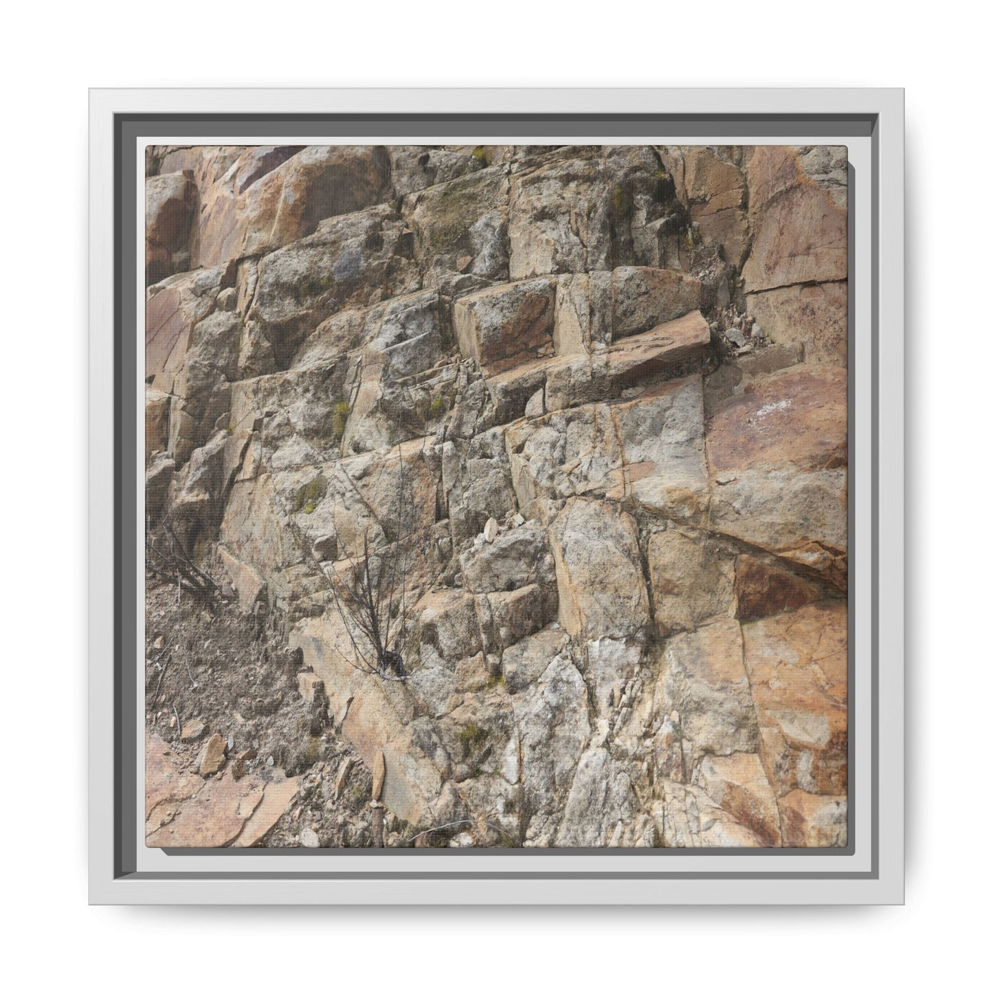 Stone's Silent Story - Unique Stretched Canvas Wall Art - Art By Earth