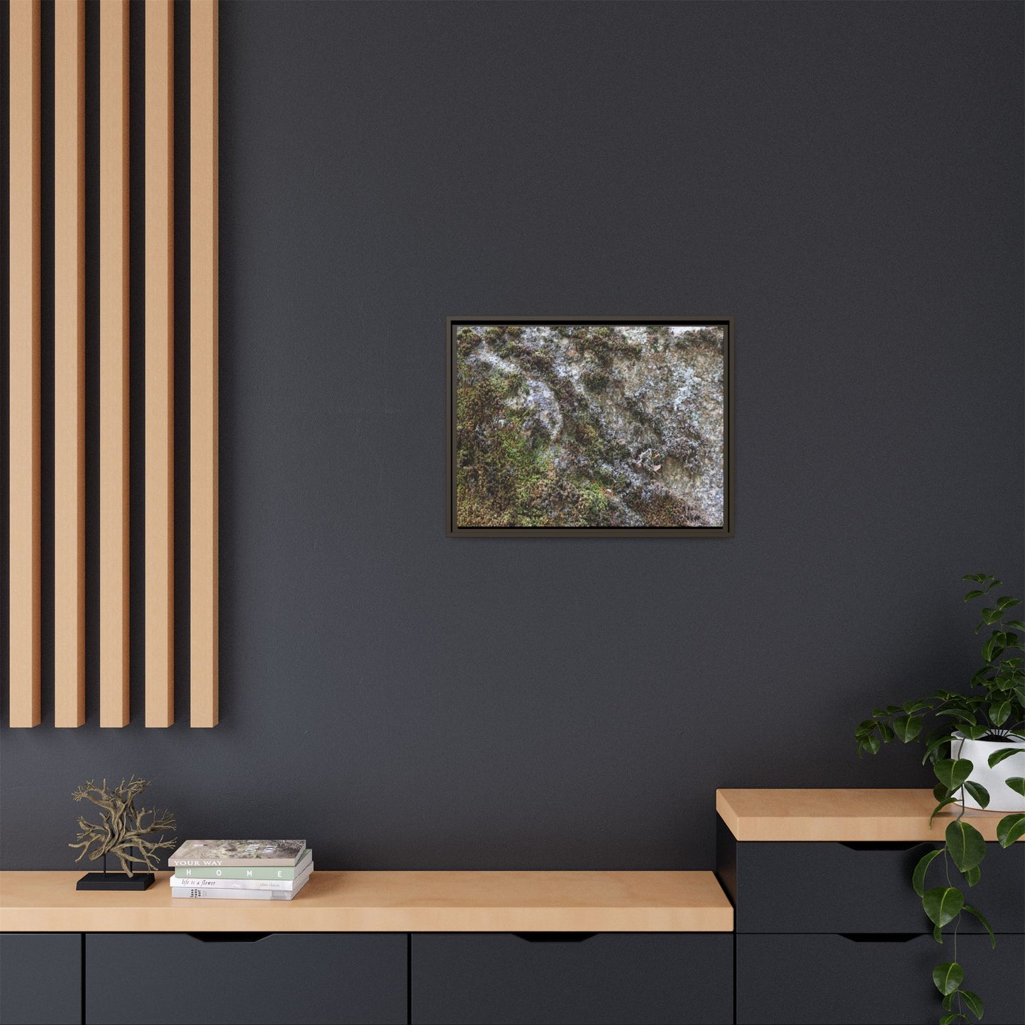 Mossy Whispers - Unique Stretched Canvas Wall Art - Art By Earth