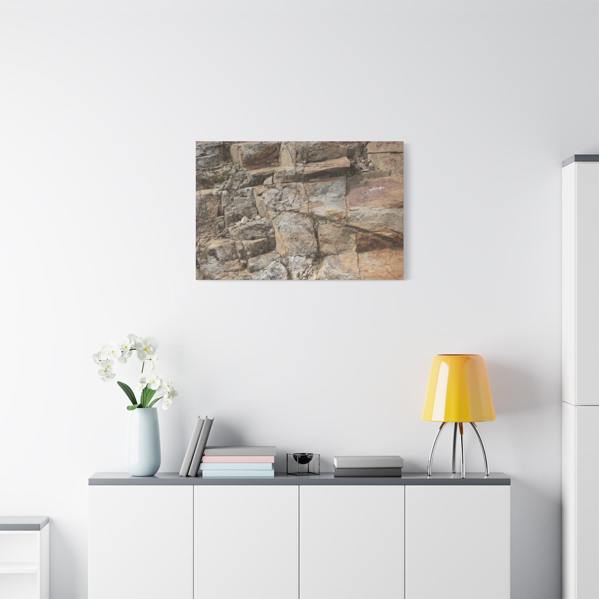Stone Memories - Unique Frameless Canvas Wall Art - Art By Earth