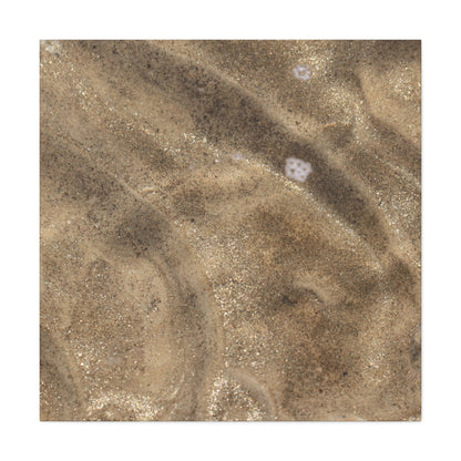 Sandy Shore Impressions - Unique Frameless Canvas Wall Art - Art By Earth