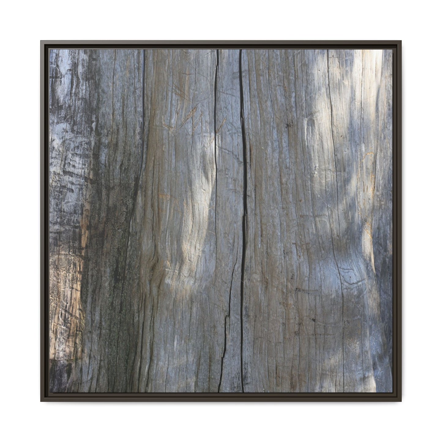 Weathered Wood Surface - Unique Stretched Canvas Wall Art