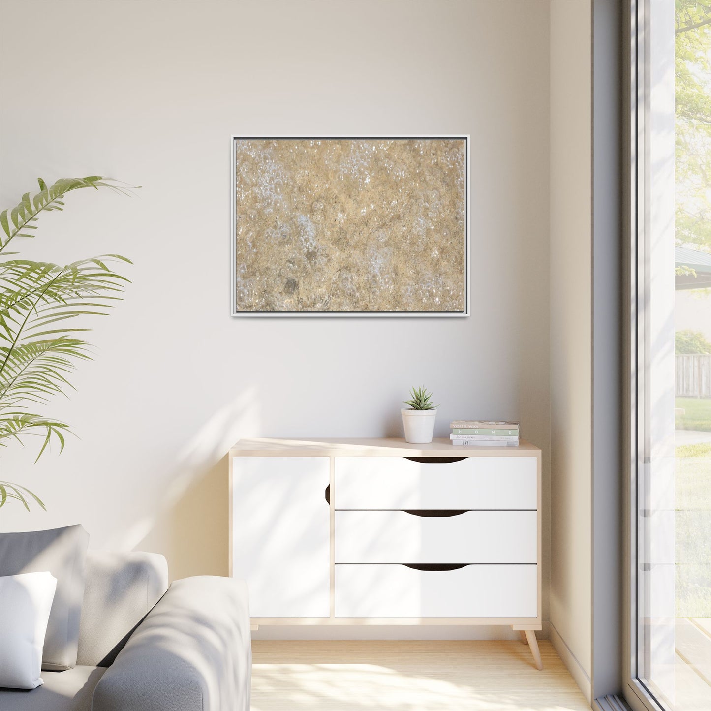 Bubbling Sand - Unique Stretched Canvas Wall Art - Art By Earth