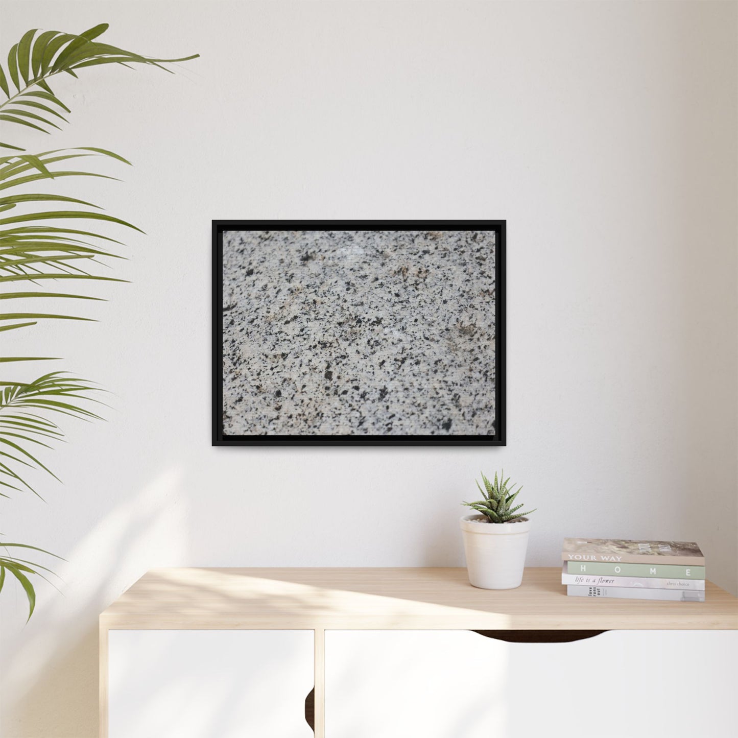 Monochrome Mosaic - Unique Stretched Canvas Wall Art - Art By Earth
