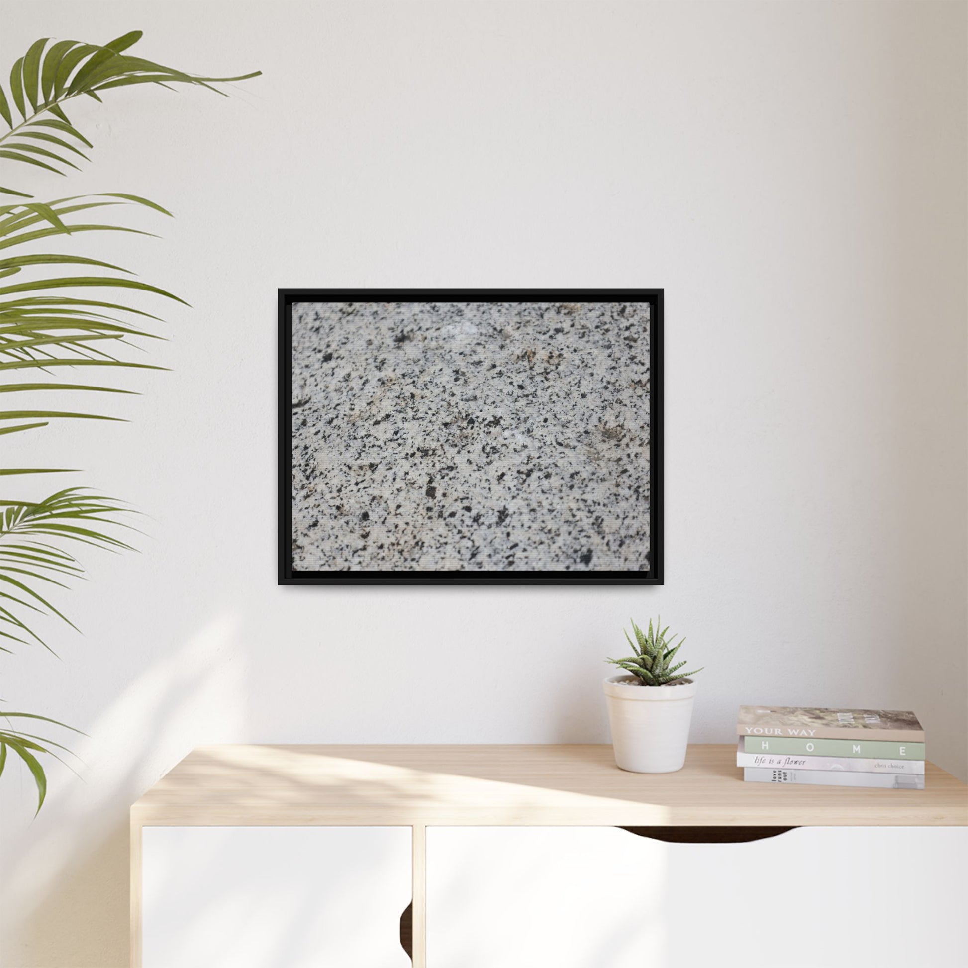 Monochrome Mosaic - Unique Stretched Canvas Wall Art - Art By Earth