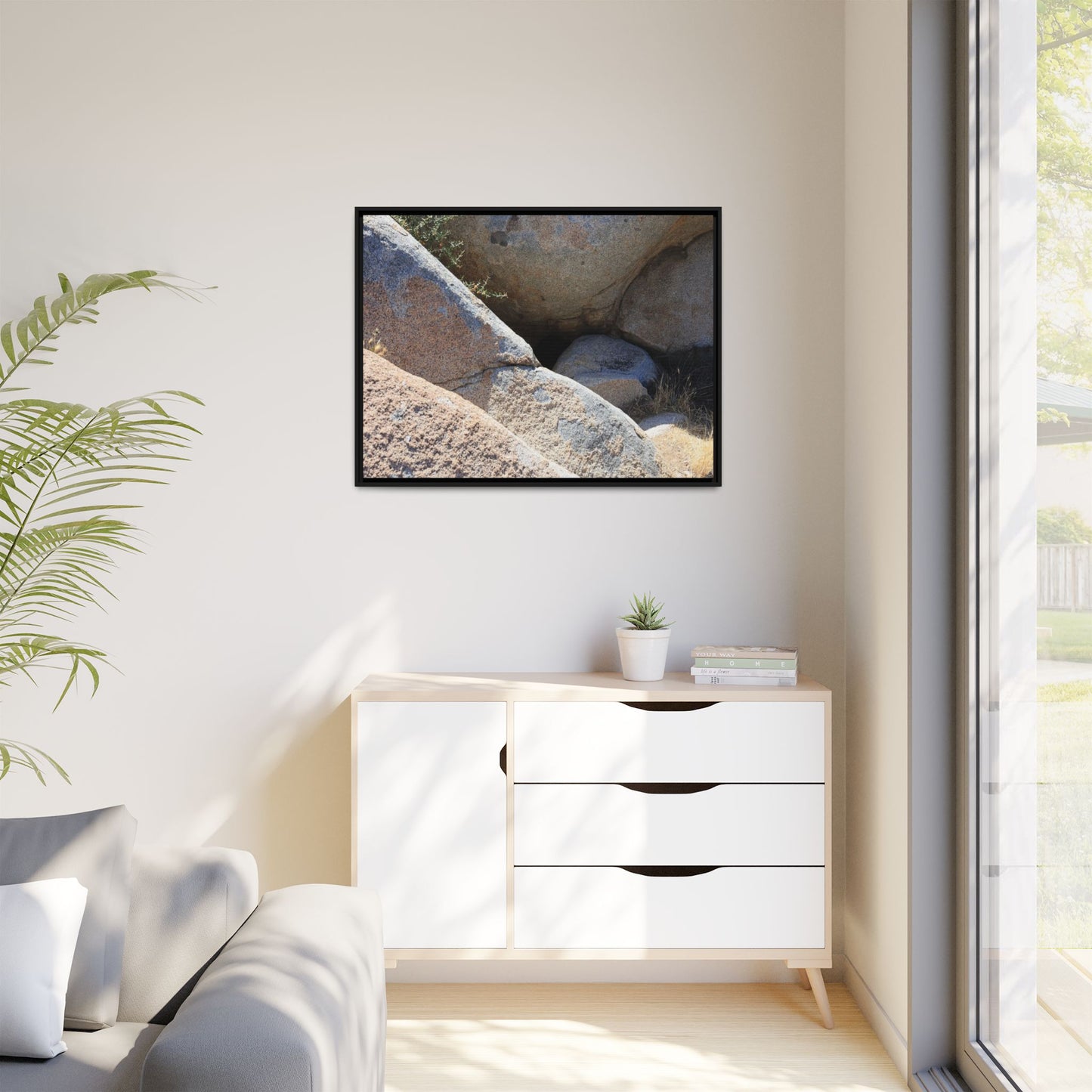 Boulder Shelter - Unique Stretched Canvas Wall Art