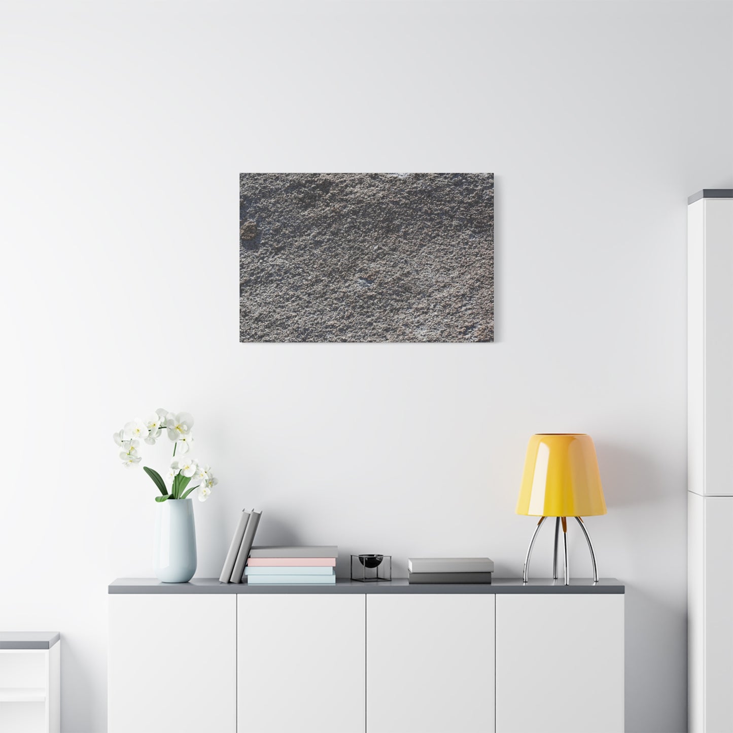 Textured Ground Surface - Unique Frameless Canvas Wall Art