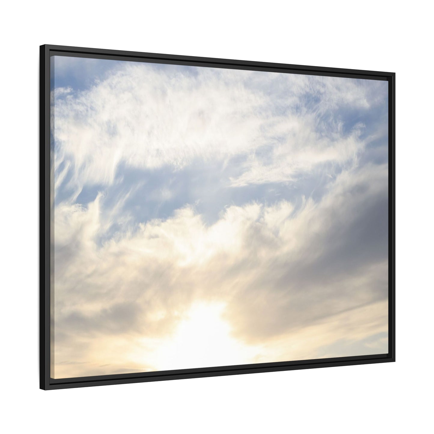Sky's Ethereal Whisper - Unique Stretched Canvas Wall Art - Art By Earth