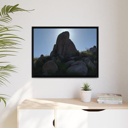 Boulder Silhouette - Unique Stretched Canvas Wall Art - Art By Earth