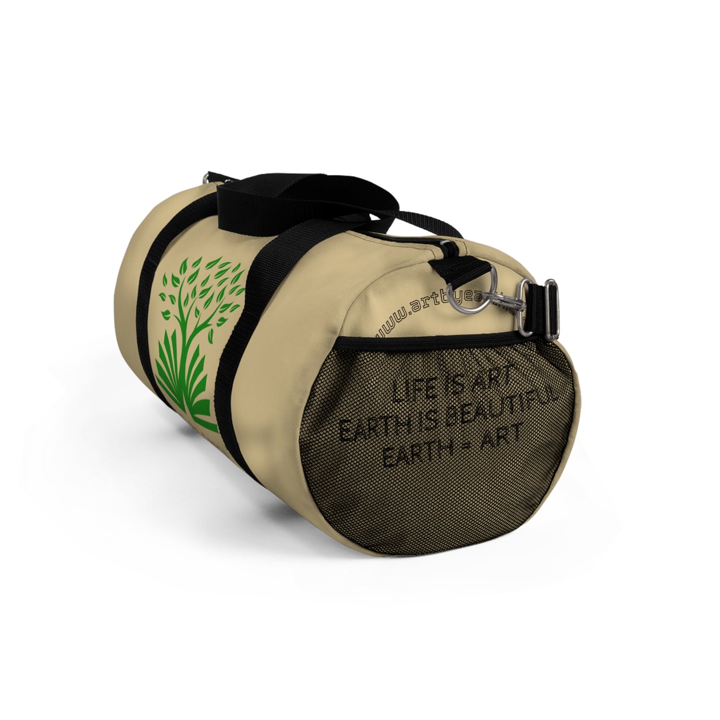 Brown/Beige - Z - ART BY EARTH DUFFEL BAG