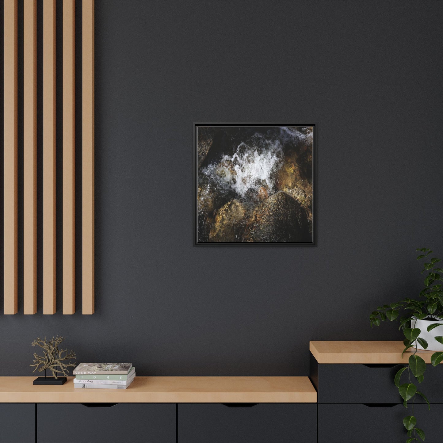 Cascading Momentum - Unique Stretched Canvas Wall Art - Art By Earth