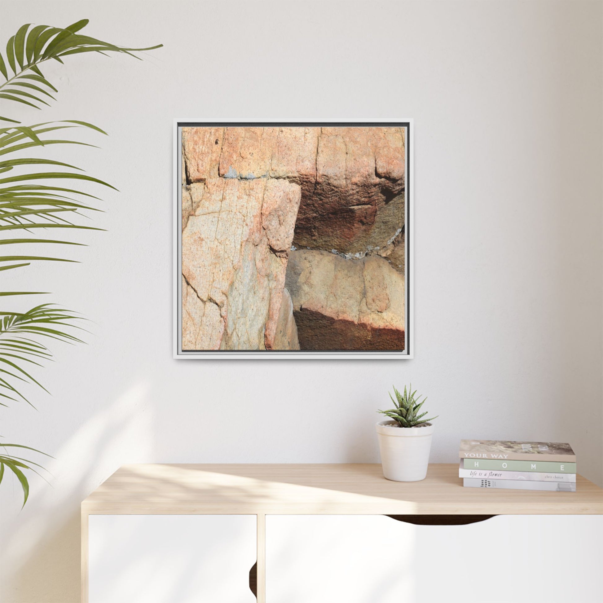 Fractured Stone - Unique Stretched Canvas Wall Art - Art By Earth