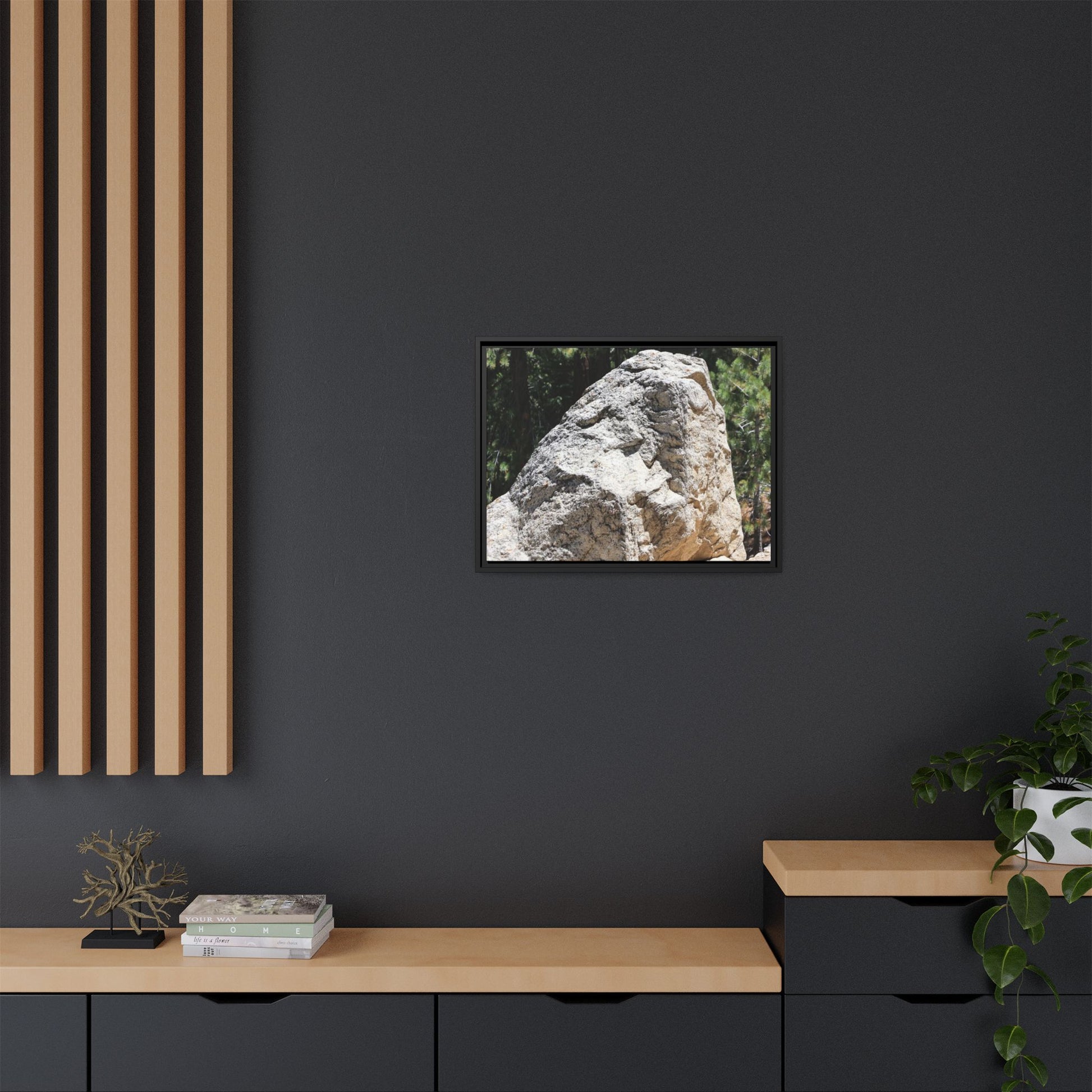 Stone's Silent Whisper - Unique Stretched Canvas Wall Art - Art By Earth