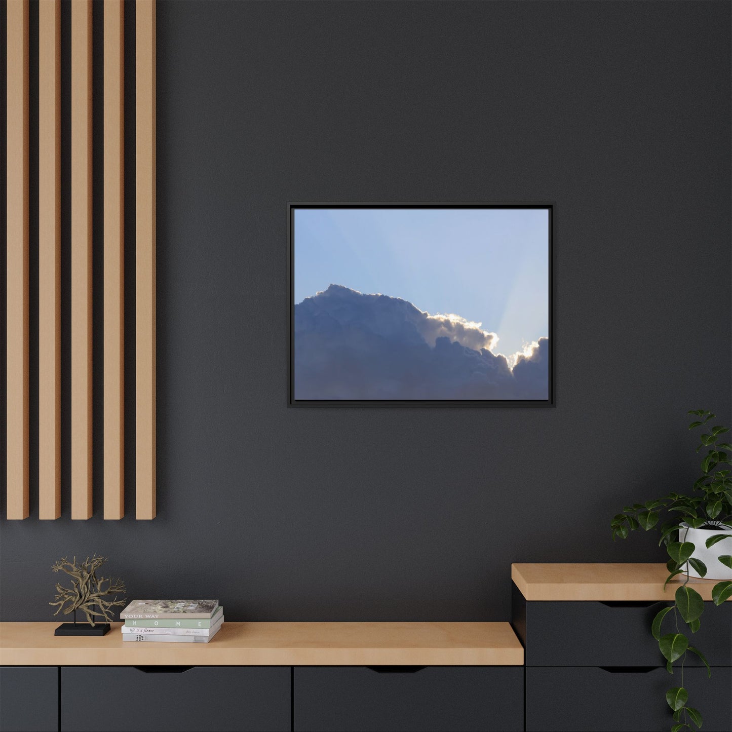 Cloud Divide - Unique Stretched Canvas Wall Art - Art By Earth