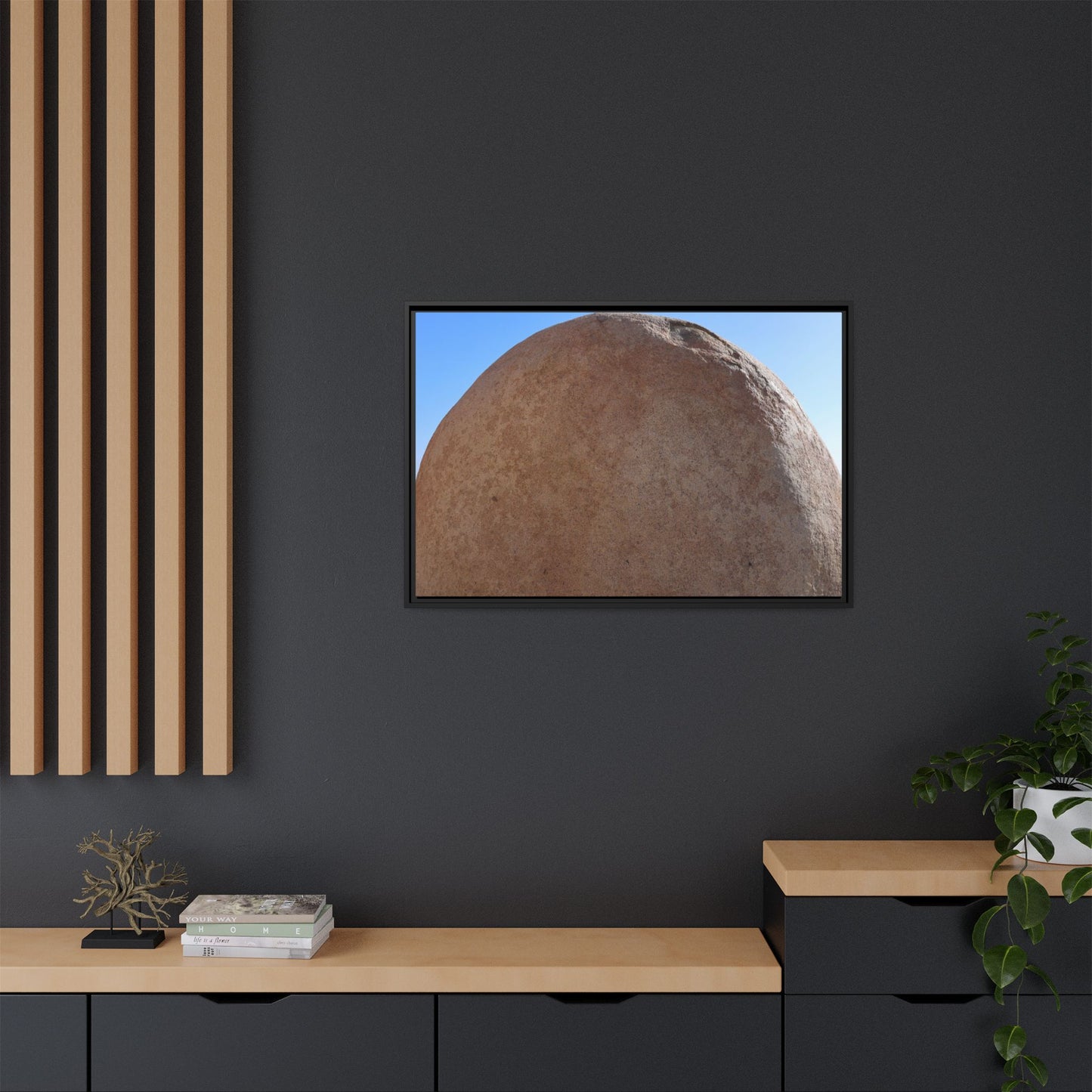 Stone Sphere - Unique Stretched Canvas Wall Art - Art By Earth