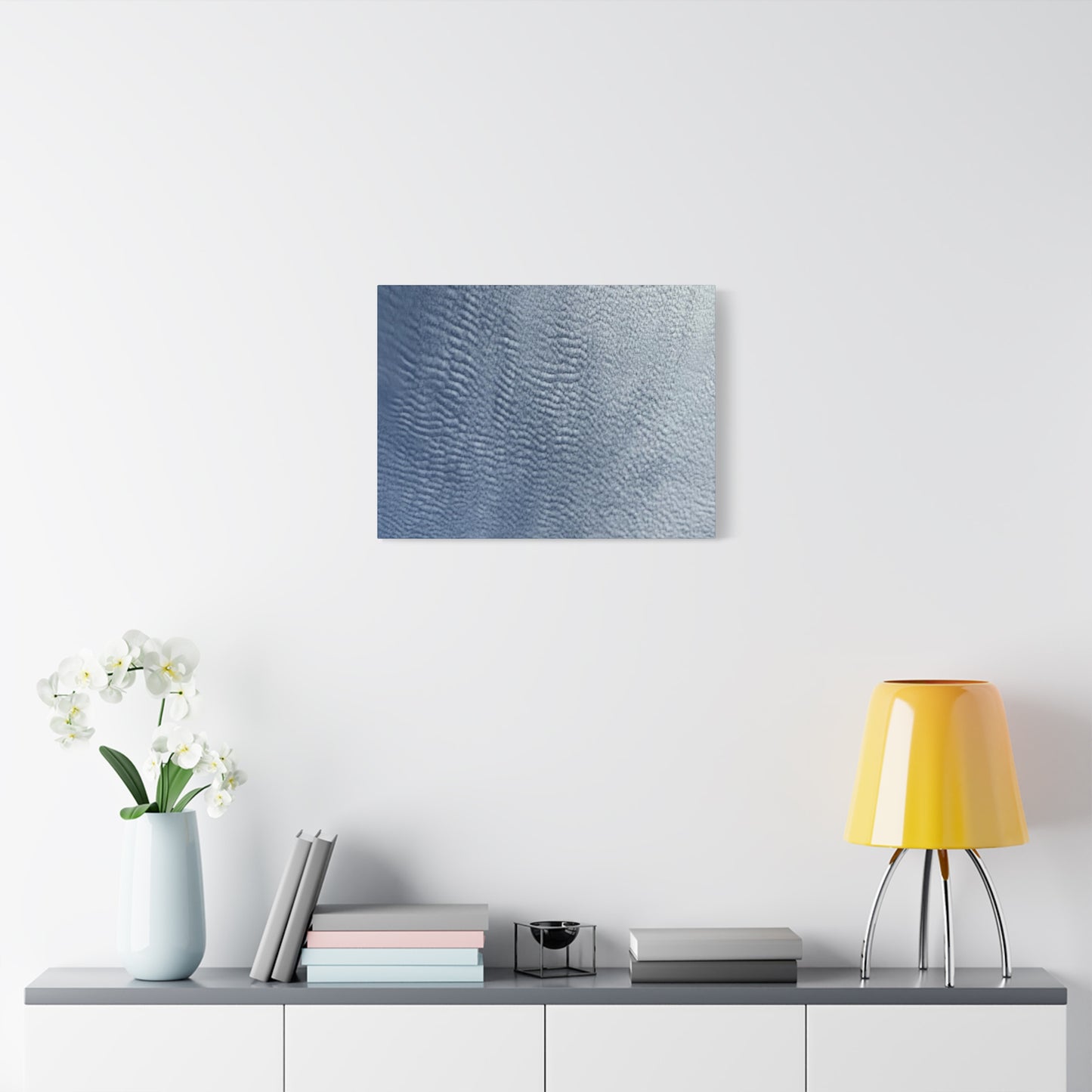 Rippling Echoes of Cerulean Stillness - Unique Frameless Canvas Wall Art - Art By Earth