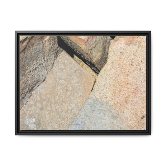 Rock Fragment - Unique Stretched Canvas Wall Art - Art By Earth