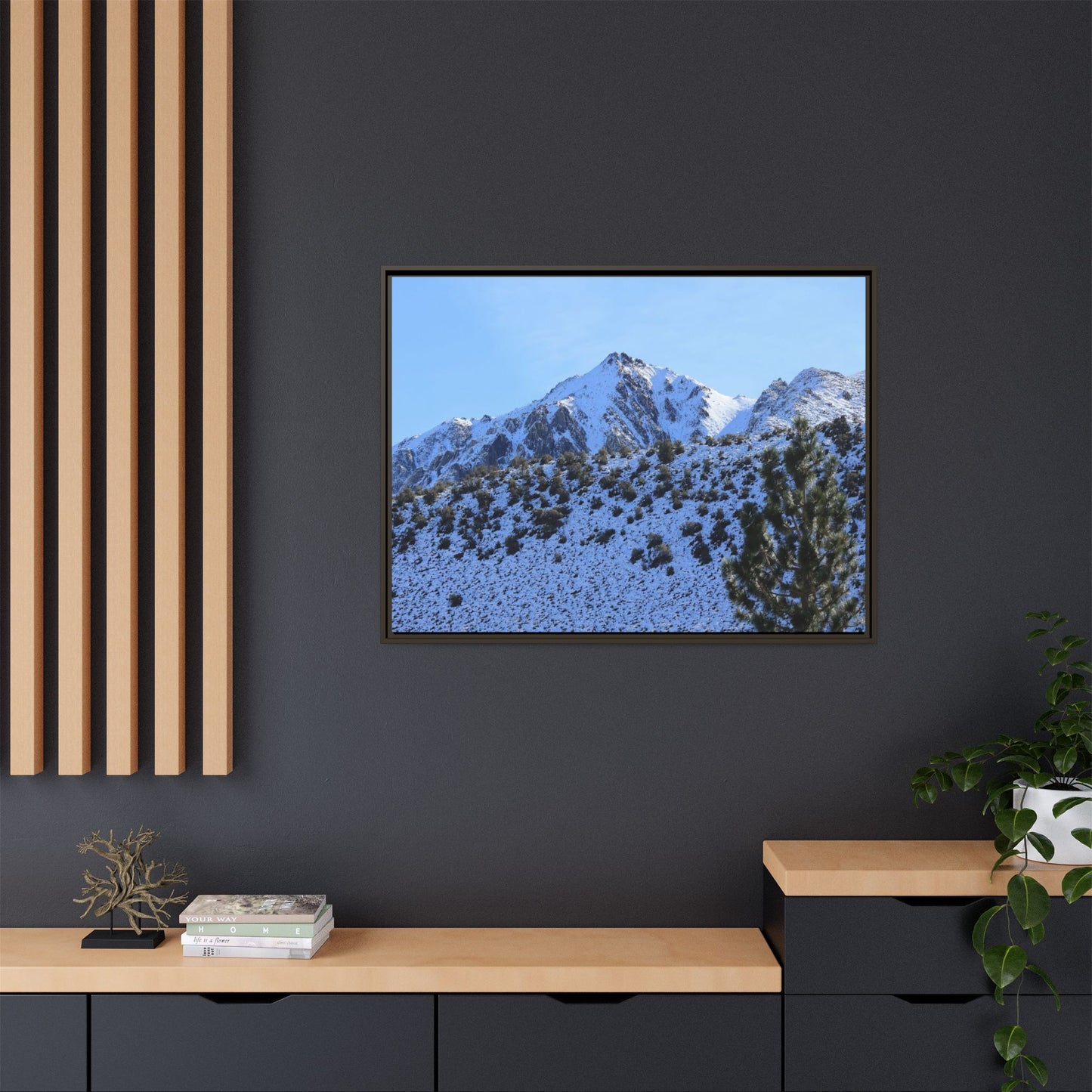 Snow's Embrace - Unique Stretched Canvas Wall Art