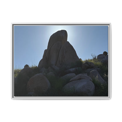 Boulder Silhouette - Unique Stretched Canvas Wall Art - Art By Earth