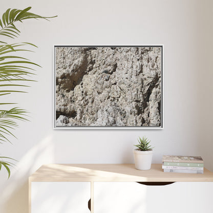 Weathered Stone Whispers - Unique Stretched Canvas Wall Art