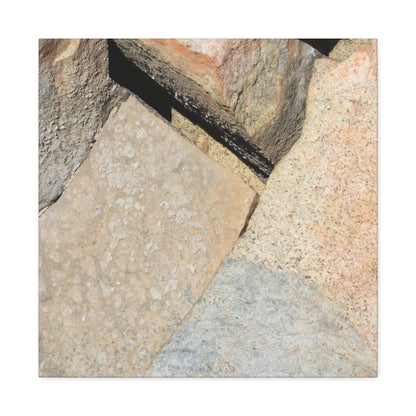 Stone Fragments - Unique Frameless Canvas Wall Art - Art By Earth