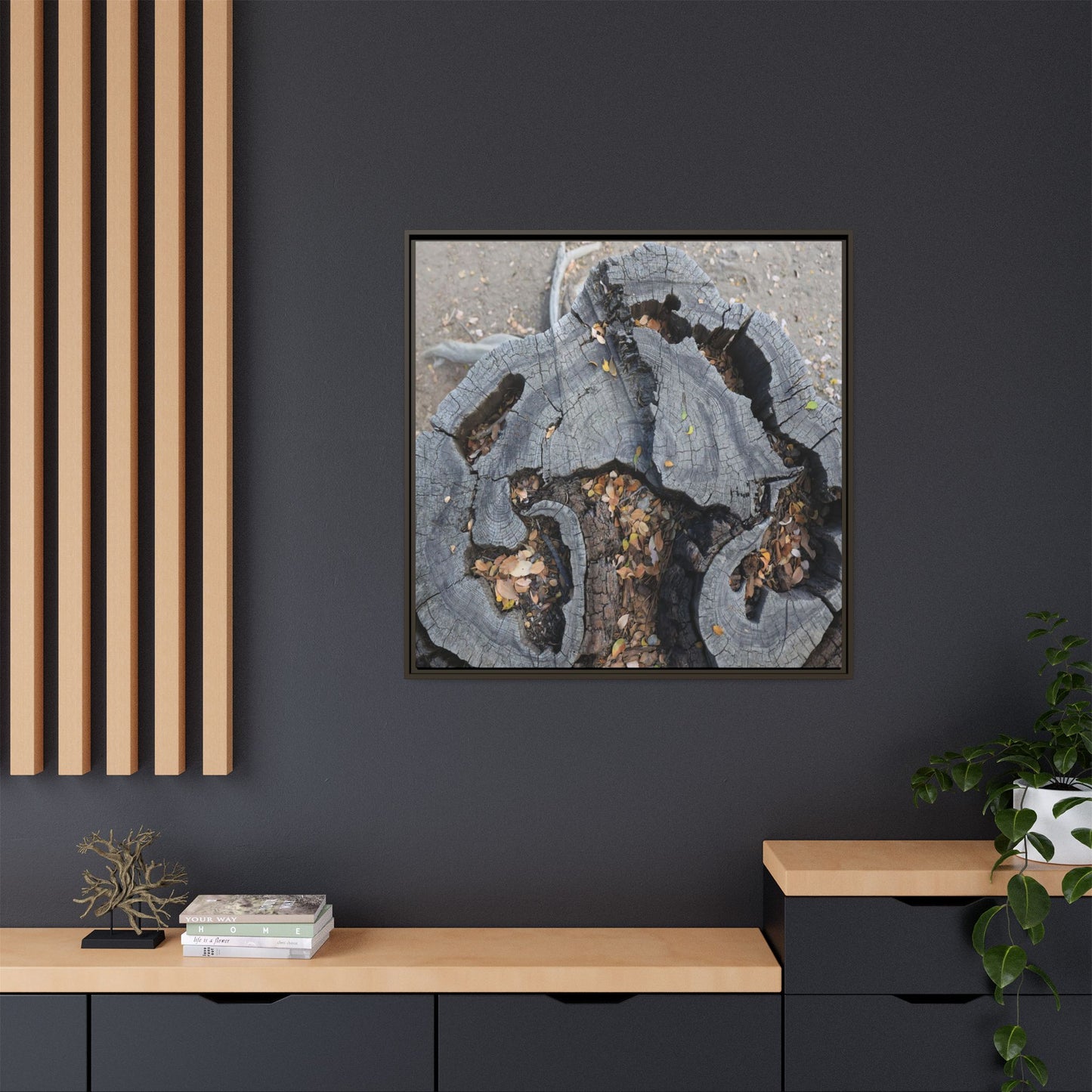 Time's Fractal Memory - Unique Stretched Canvas Wall Art - Art By Earth