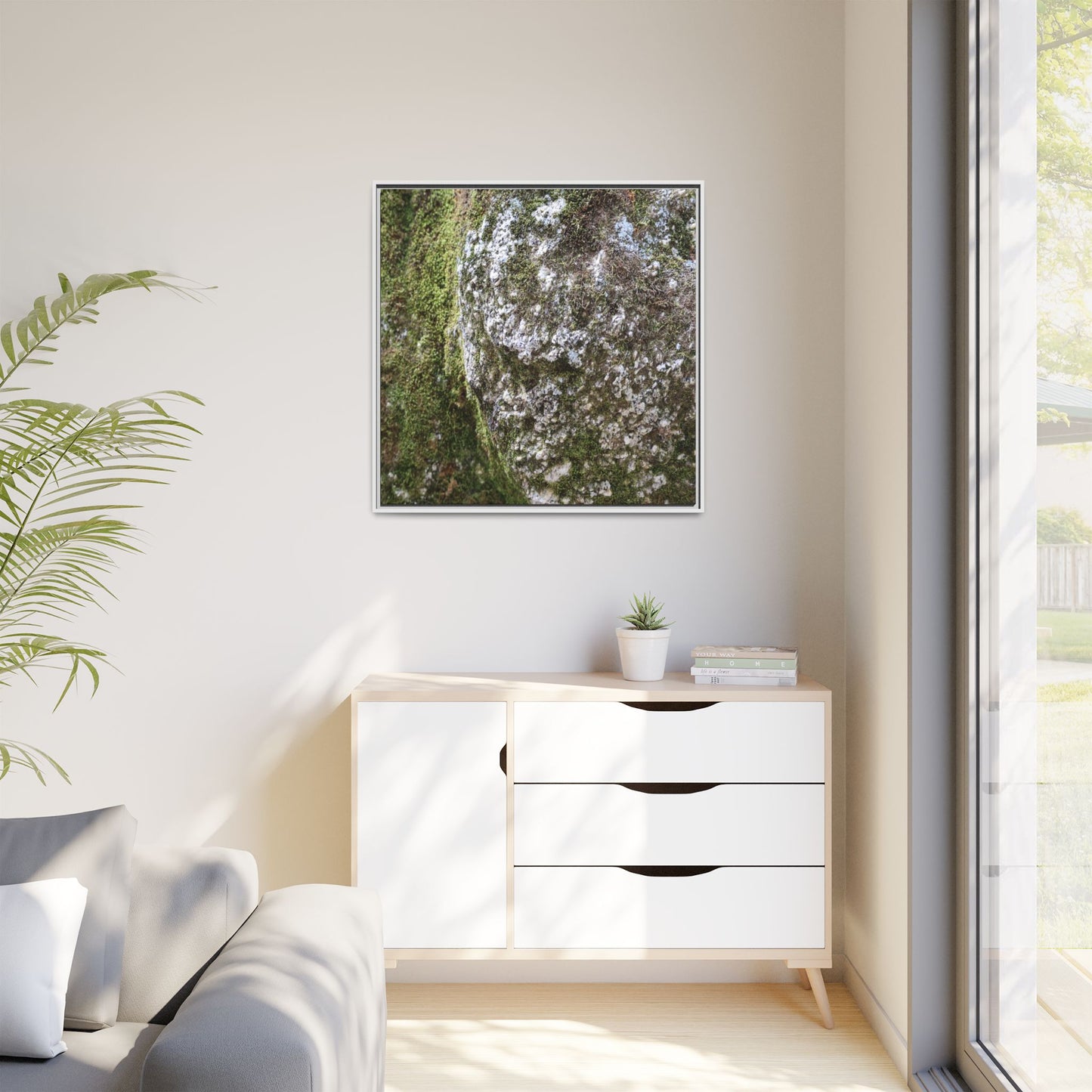 Lichen Landscape - Unique Stretched Canvas Wall Art - Art By Earth