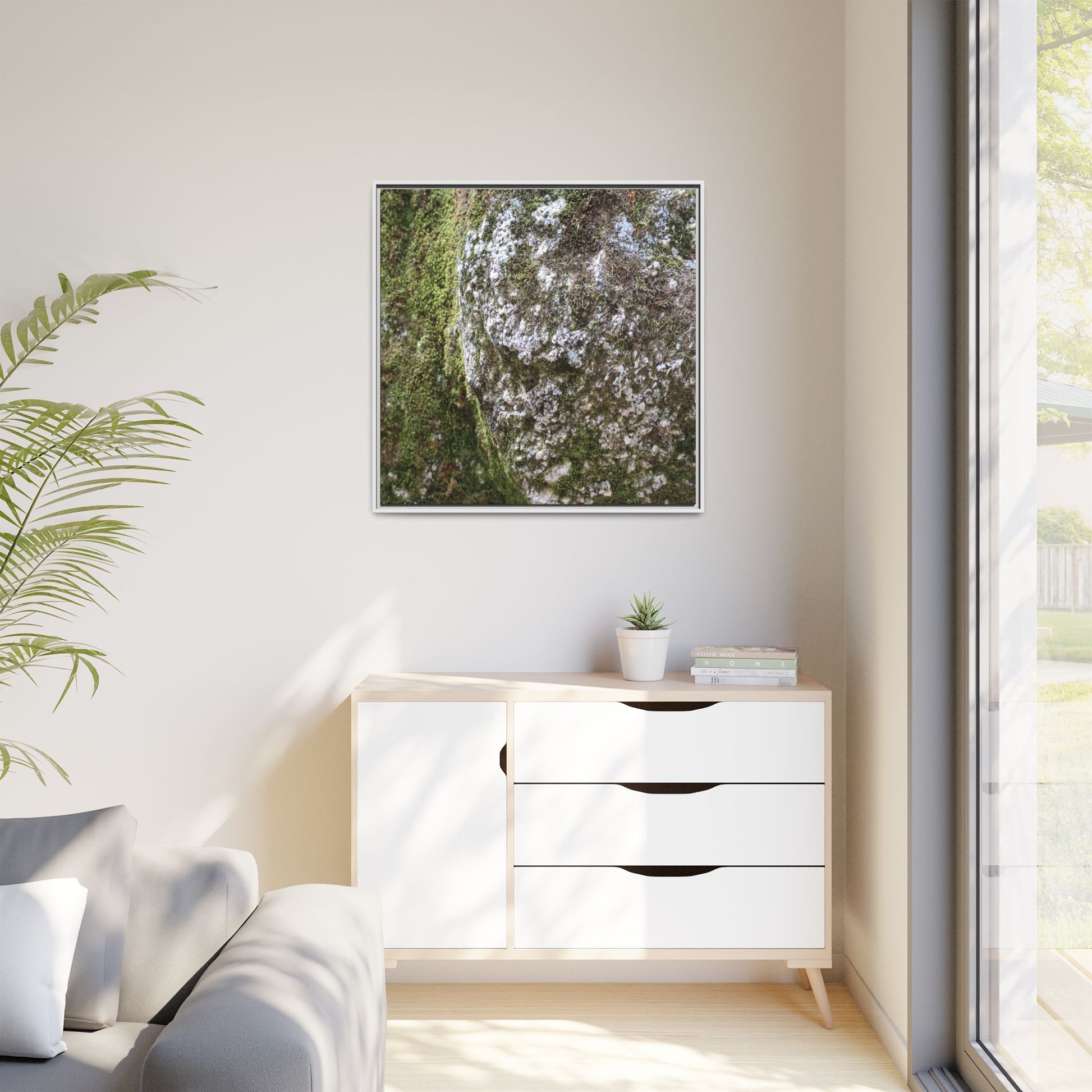 Lichen Landscape - Unique Stretched Canvas Wall Art - Art By Earth