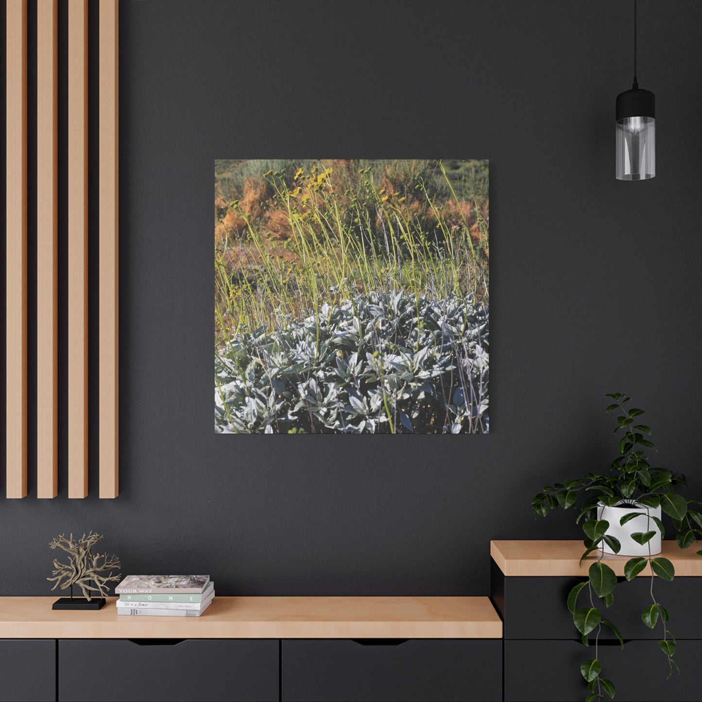 Desert Wildflowers in Bloom - Unique Frameless Canvas Wall Art - Art By Earth