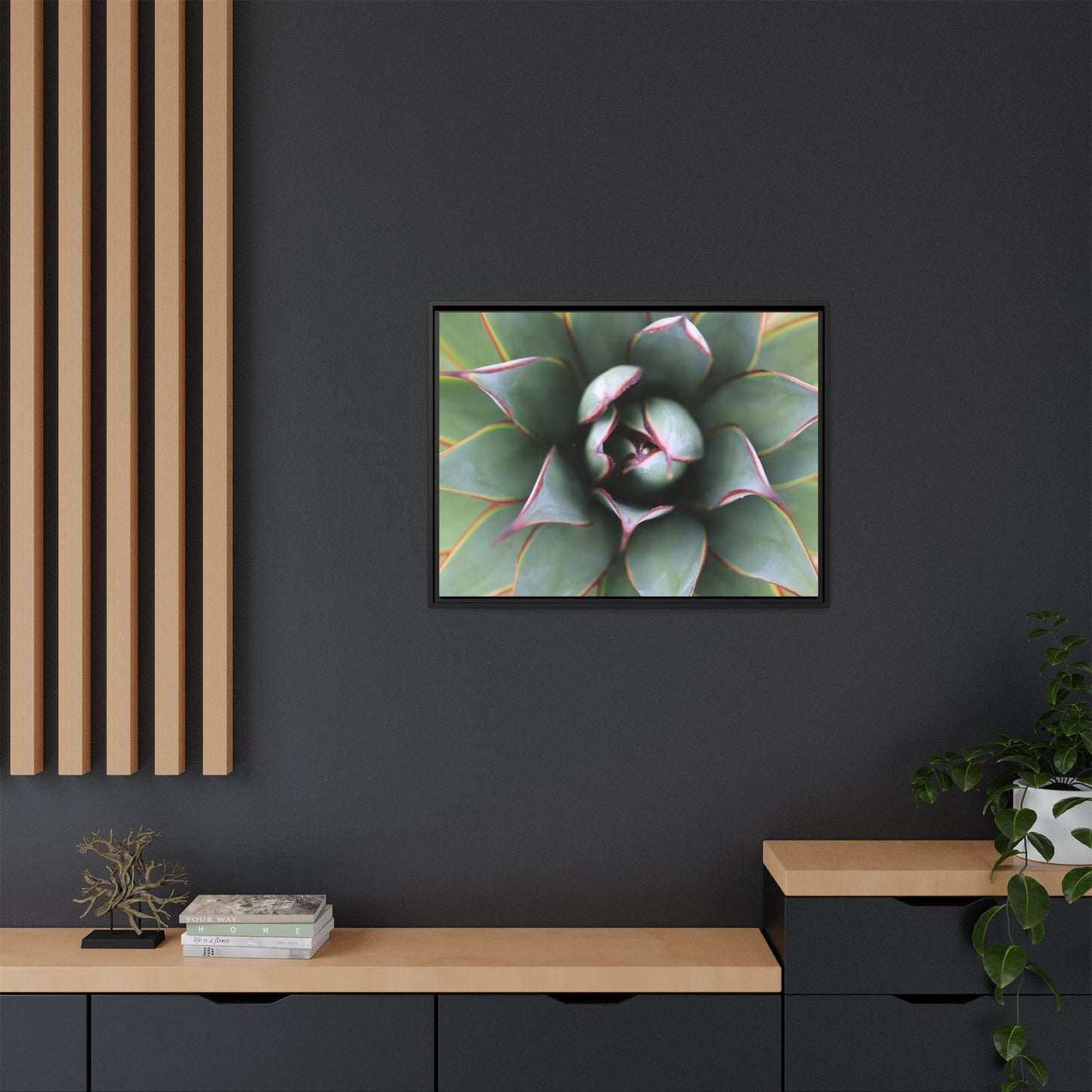 Spiky Elegance - Unique Stretched Canvas Wall Art - Art By Earth