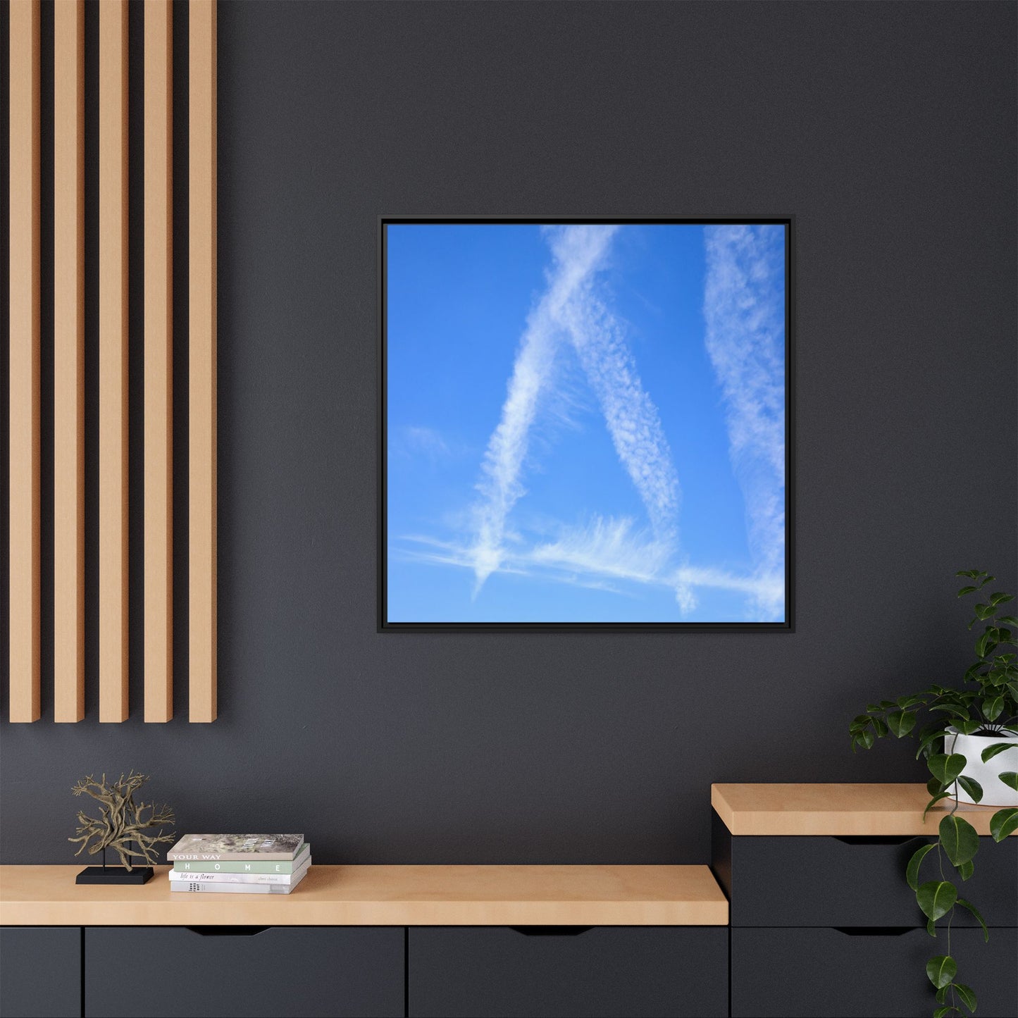 Skyward Whispers - Unique Stretched Canvas Wall Art - Art By Earth