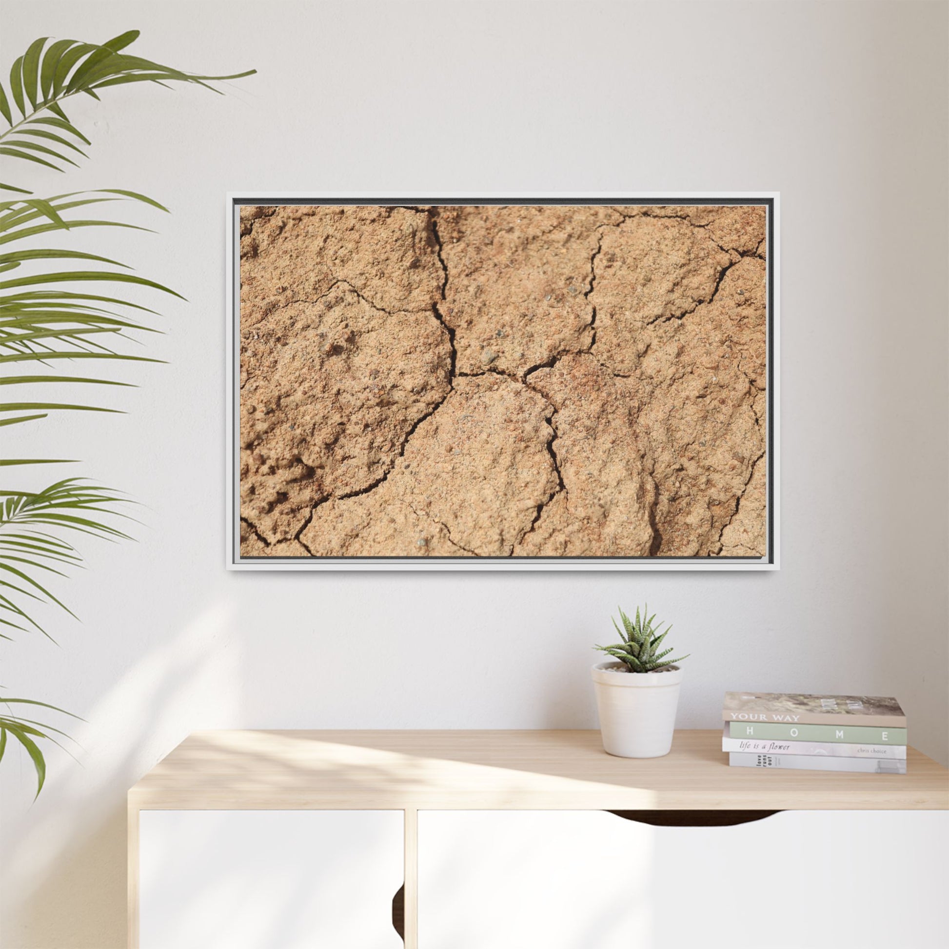 Parched Land - Unique Stretched Canvas Wall Art - Art By Earth