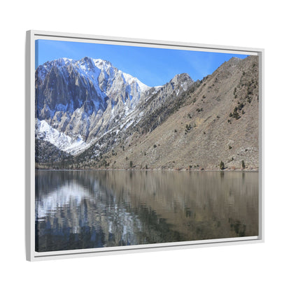 Mountain Mirror - Unique Stretched Canvas Wall Art