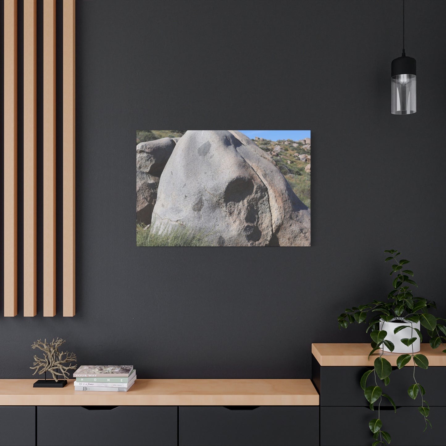 Skull Rock - Unique Frameless Canvas Wall Art - Art By Earth