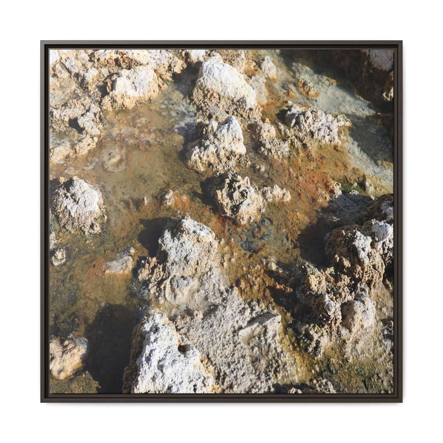 Stone Sea of Silence - Unique Stretched Canvas Wall Art