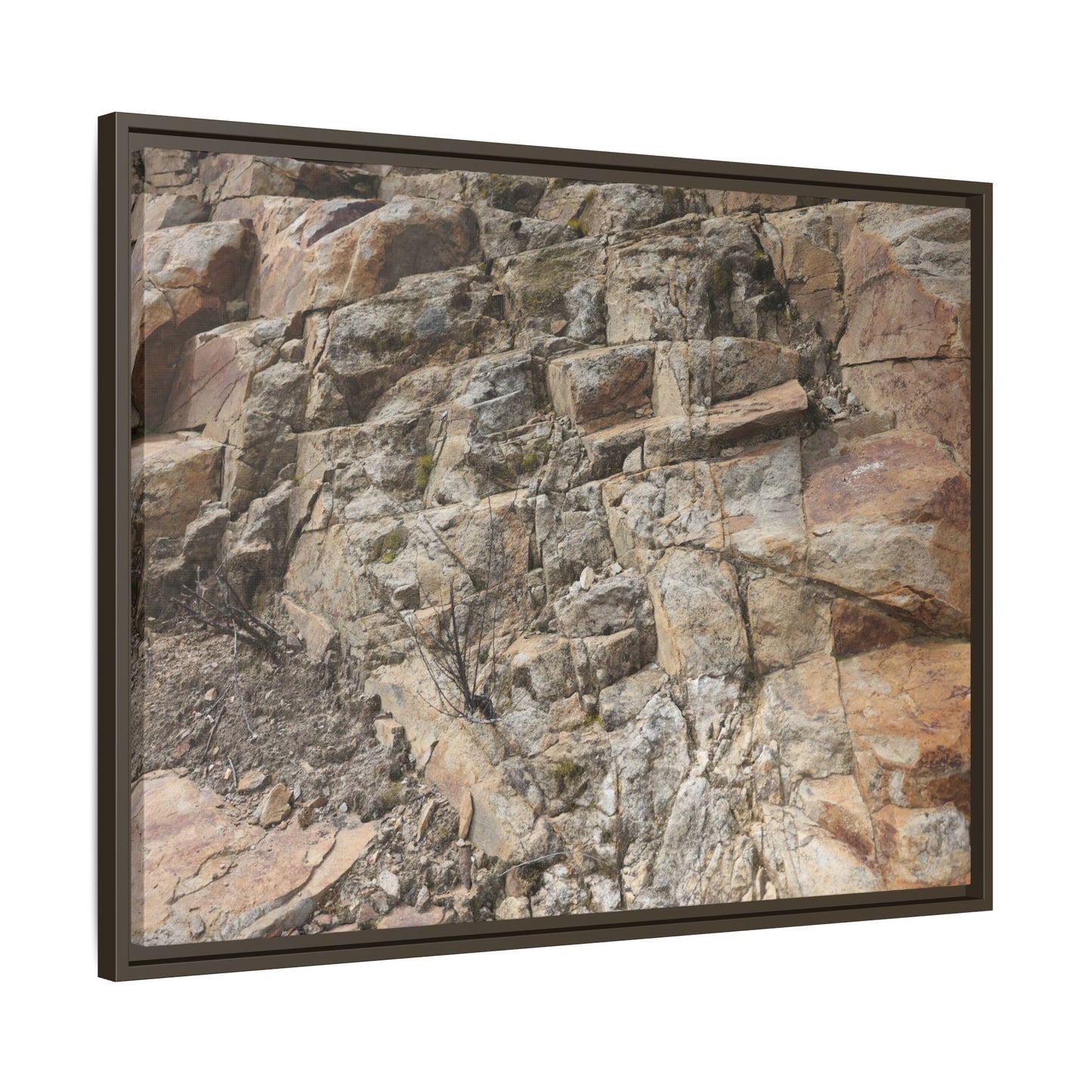 Stone's Silent Story - Unique Stretched Canvas Wall Art - Art By Earth